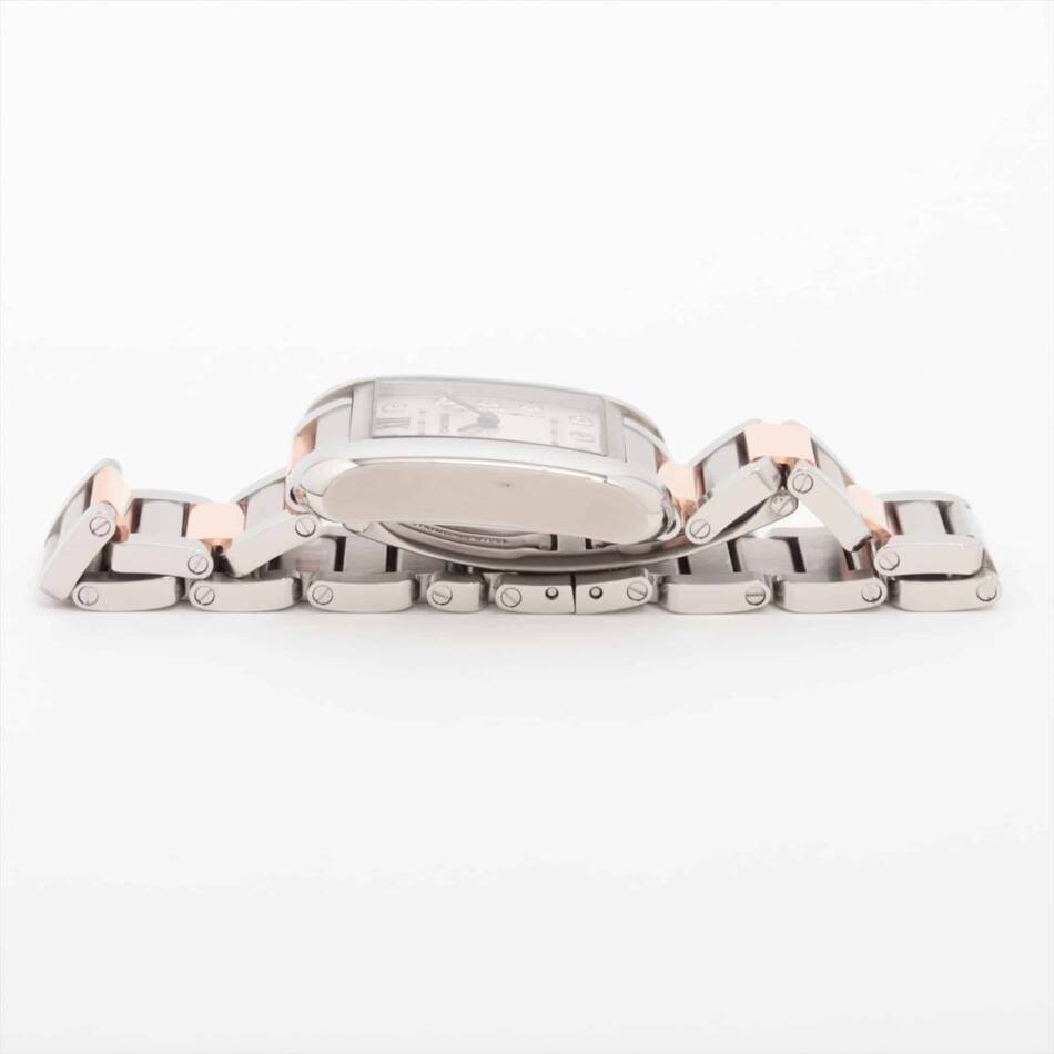 Vintage Cartier Anglaise 23mm steel rose gold & diamond