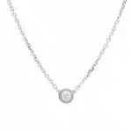 Vintage Cartier d'Amour Diamond Necklace XS in White Gold