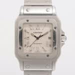 Vintage Cartier Santos steel 24mm quartz wristwatch 1565