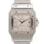 Vintage Cartier Santos steel 24mm quartz wristwatch 1565