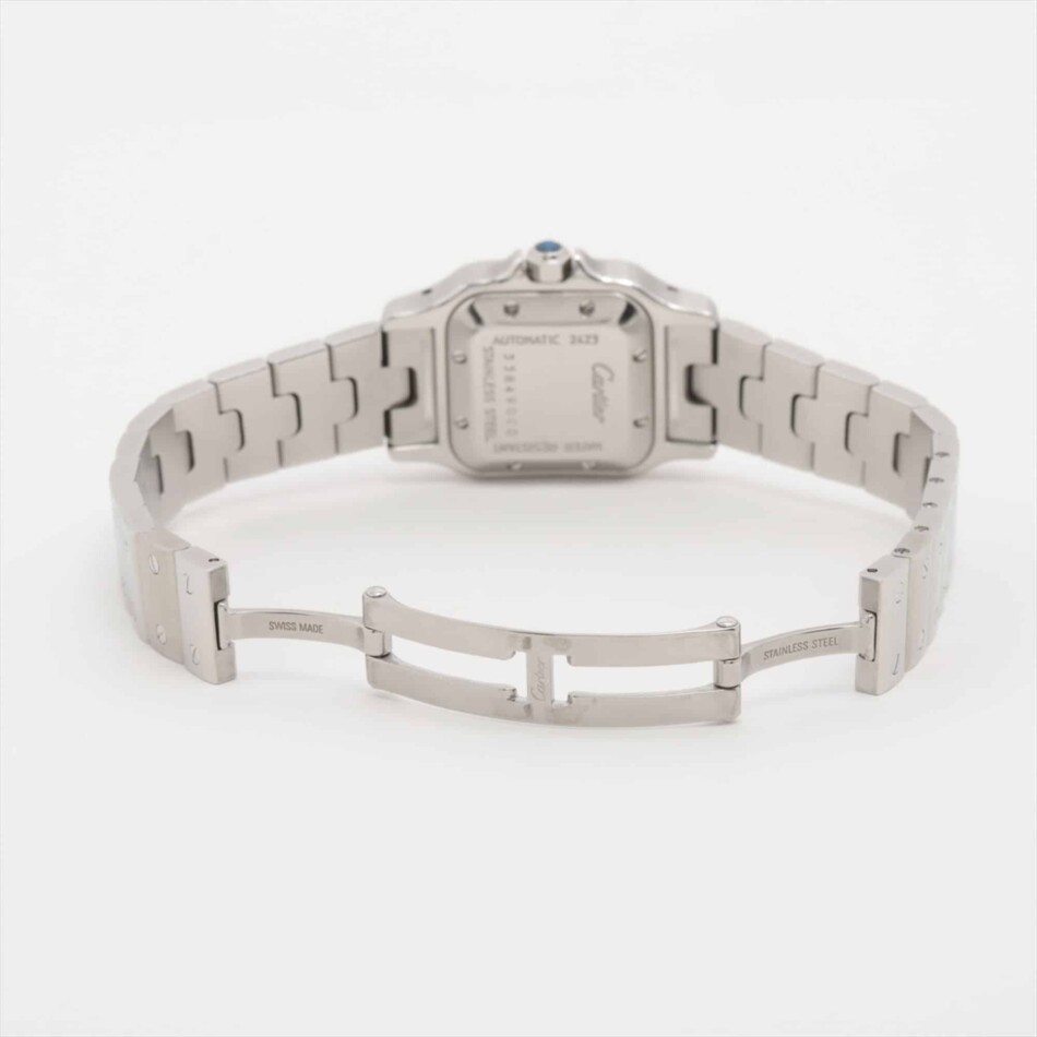 Vintage Cartier Santos Galbee steel 24mm guilloche dial