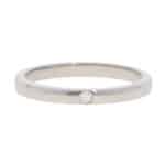 Vintage Cartier Ballerine Diamond Wedding Band in Platinum