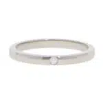 Vintage Cartier Ballerine Diamond Wedding Band in Platinum