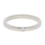 Vintage Cartier Ballerine Diamond Wedding Band in Platinum