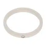 Vintage Cartier Ballerine Diamond Wedding Band in Platinum