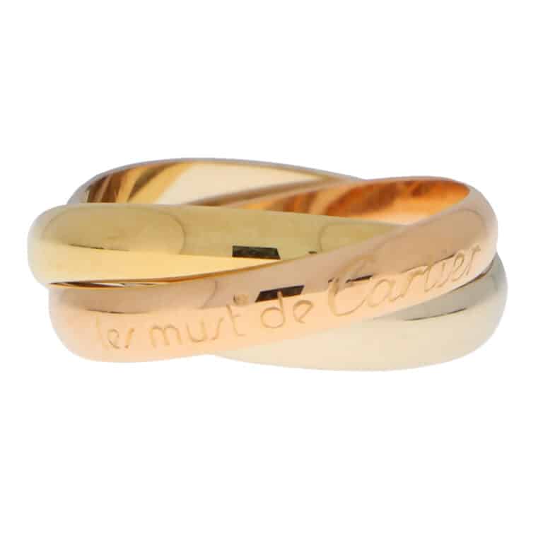 Vintage Cartier Trinity Ring in Gold, Size 61