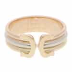 Vintage C de Cartier Open Band Ring in Gold