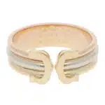 Vintage C de Cartier Open Band Ring in Gold