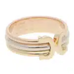 Vintage C de Cartier Open Band Ring in Gold