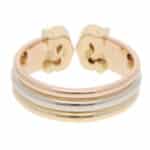 Vintage C de Cartier Open Band Ring in Gold