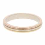Vintage Cartier Vendôme Louis Wedding Band in Gold