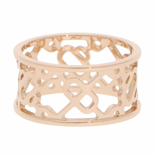 Vintage Hermès Chaine d'ancre Passerelle Ring in Rose Gold