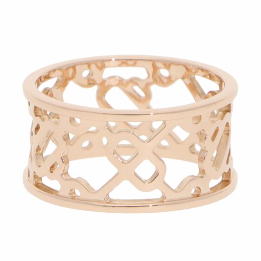 Vintage Hermès Chaine d'ancre Passerelle Ring in Rose Gold