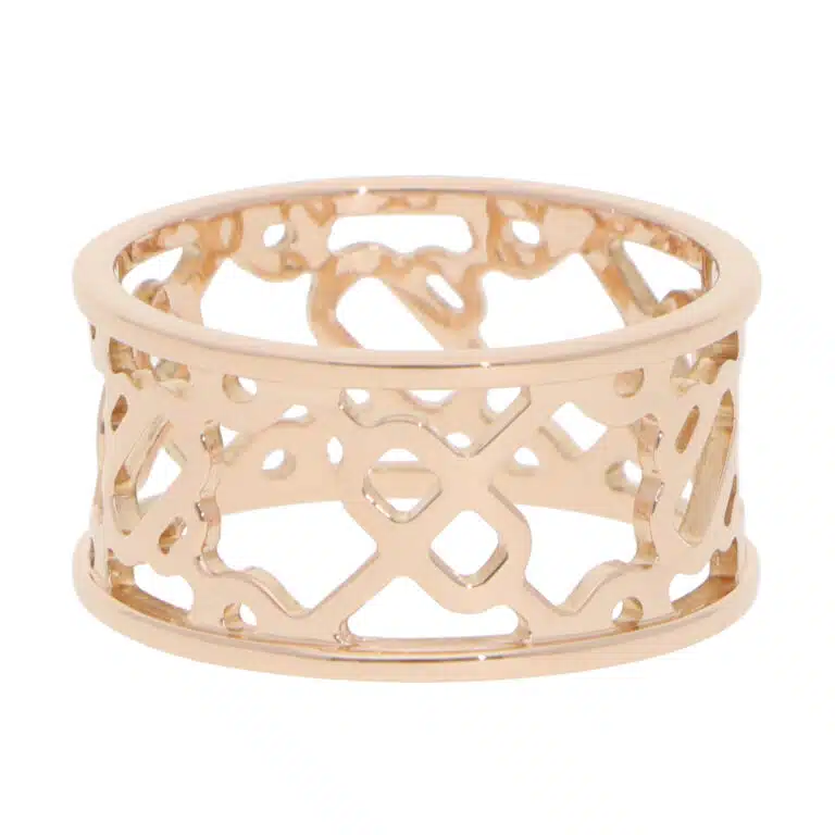 Vintage Hermès Chaine d'ancre Passerelle Ring in Rose Gold