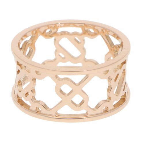 Vintage Hermès Chaine d'ancre Passerelle Ring in Rose Gold