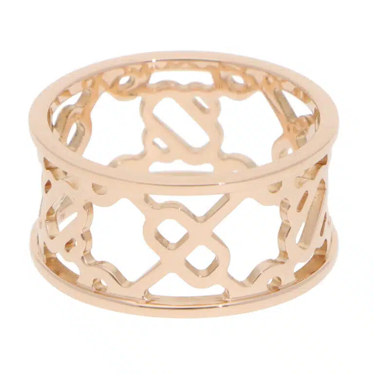 Vintage Hermès Chaine d'ancre Passerelle Ring in Rose Gold