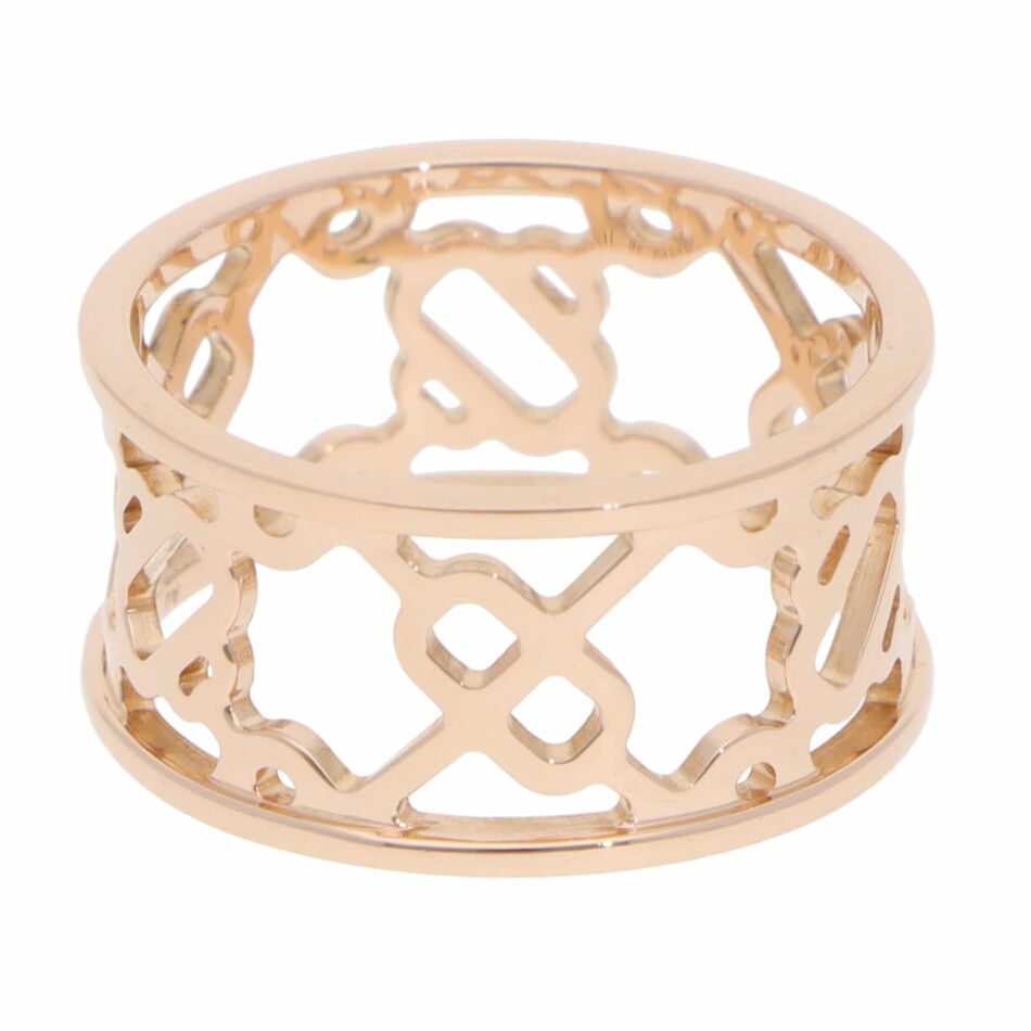 Vintage Hermès Chaine d'ancre Passerelle Ring in Rose Gold