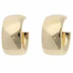 Vintage Tiffany & Co. Chunky Hoop Stud Earrings in Yellow Gold