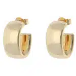 Vintage Tiffany & Co. Chunky Hoop Stud Earrings in Yellow Gold