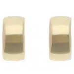 Vintage Tiffany & Co. Chunky Hoop Stud Earrings in Yellow Gold