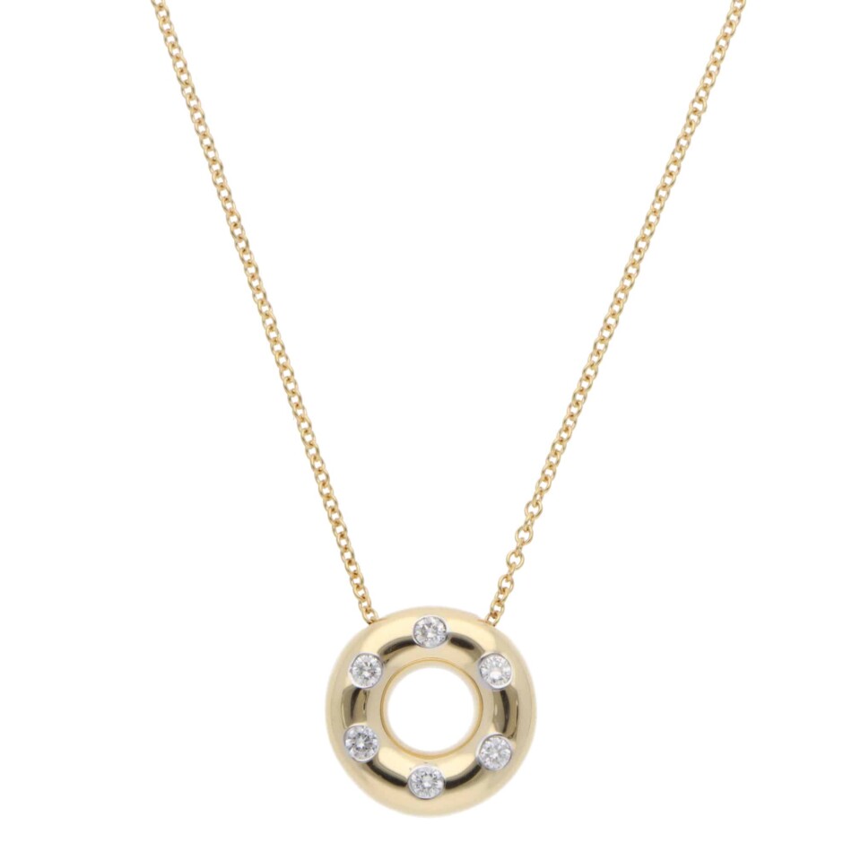Vintage Tiffany & Co. Etoile Diamond Pendant Necklace