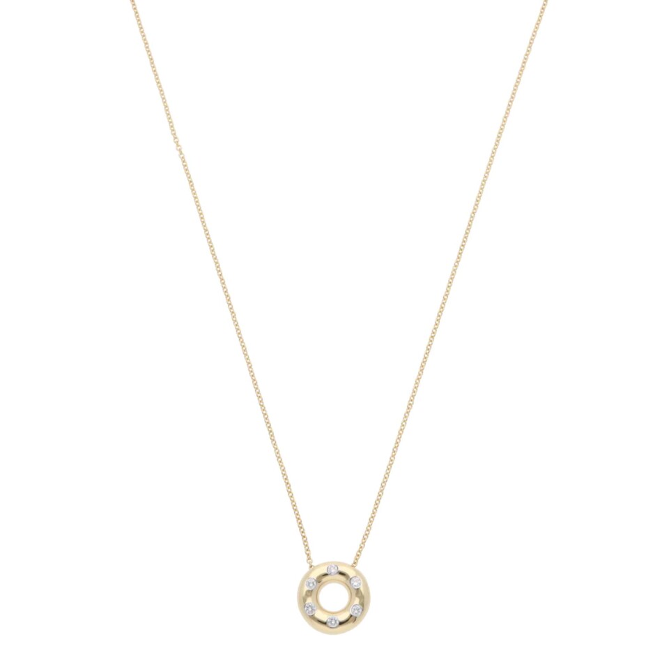 Vintage Tiffany & Co. Etoile Diamond Pendant Necklace