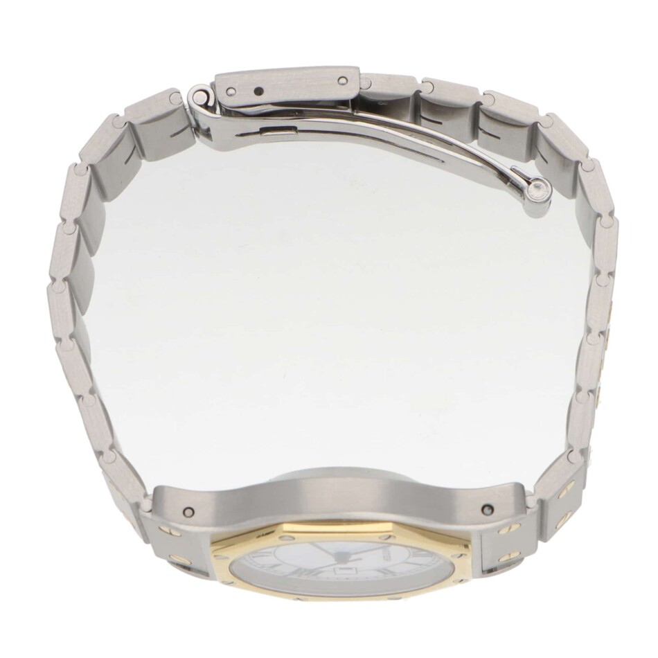Vintage Cartier Santos Ronde 30mm in steel and gold