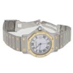 Vintage Cartier Santos Ronde 30mm in steel and gold