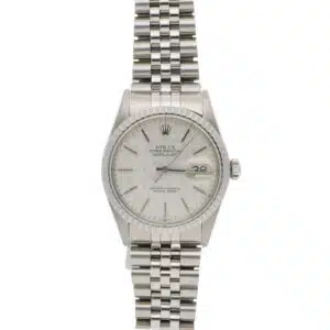 Vintage Automatic Rolex Textured Dial DateJust Watch