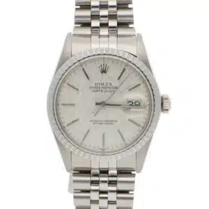 Vintage Automatic Rolex Textured Dial DateJust Watch