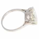 Vintage 6.11ct Old Cut Diamond Solitaire Ring in Platinum