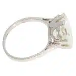 Vintage 6.11ct Old Cut Diamond Solitaire Ring in Platinum