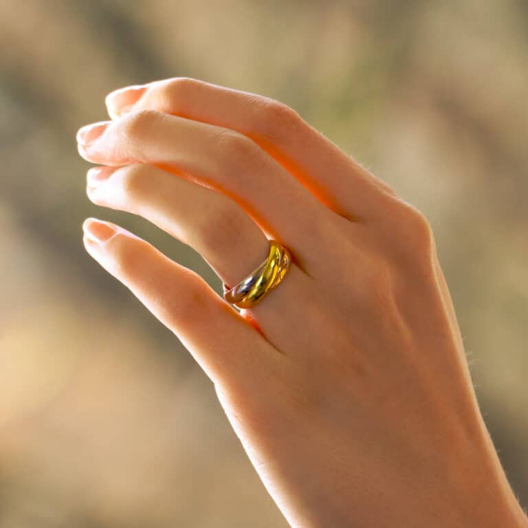 Vintage Cartier Trinity Ring in Gold, Size 61