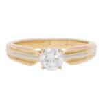 Vintage Cartier GIA Certified 0.55ct Diamond Trinity Ring