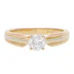 Vintage Cartier GIA Certified 0.55ct Diamond Trinity Ring