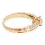 Vintage Cartier GIA Certified 0.55ct Diamond Trinity Ring