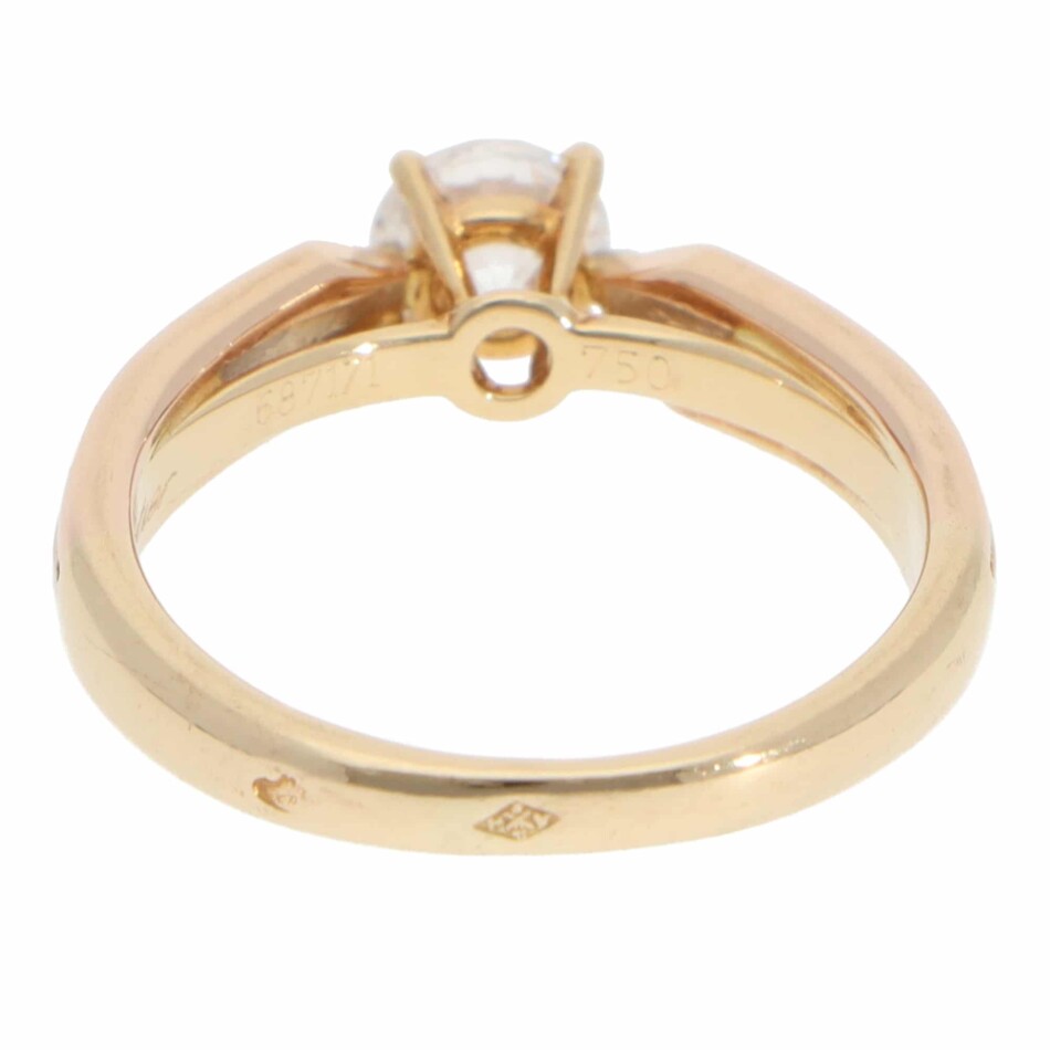 Vintage Cartier GIA Certified 0.55ct Diamond Trinity Ring
