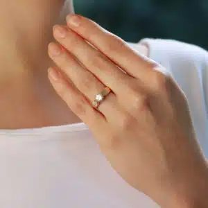 Vintage Cartier GIA Certified 0.55ct Diamond Trinity Ring