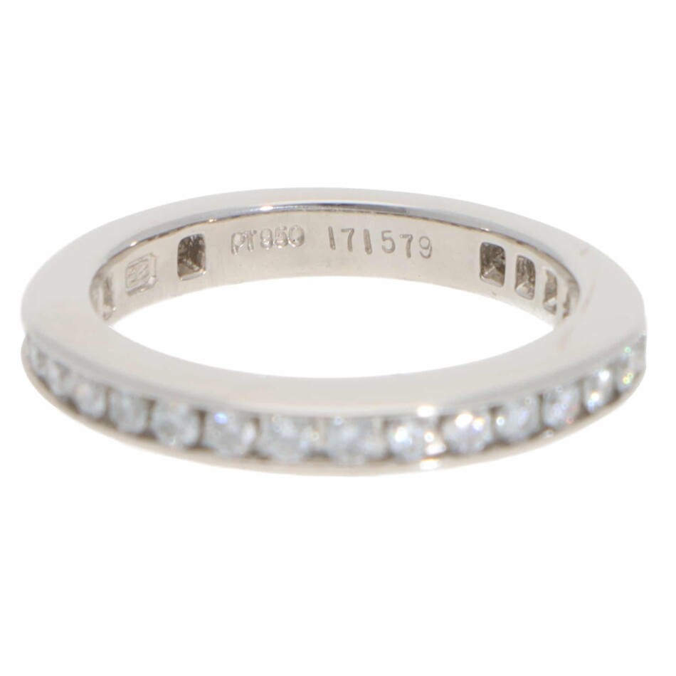 Vintage Harry Winston Diamond Eternity Channel Ring in Platinum
