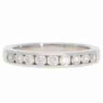 Vintage Tiffany & Co. Diamond Half Eternity Ring in Platinum