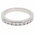Vintage Tiffany & Co. Diamond Half Eternity Ring in Platinum