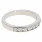 Vintage Tiffany & Co. Diamond Half Eternity Ring in Platinum