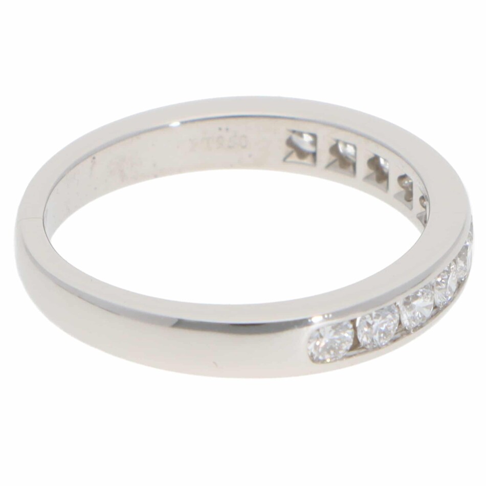 Vintage Tiffany & Co. Diamond Half Eternity Ring in Platinum