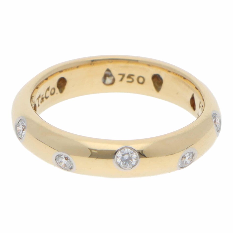 Vintage Tiffany & Co. Etoile Diamond Ring in Yellow Gold
