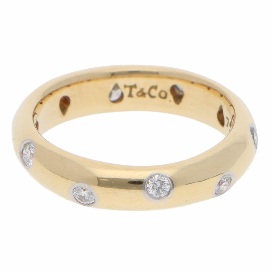 Vintage Tiffany & Co. Etoile Diamond Ring in Yellow Gold