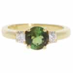 Vintage Tiffany & Co. Tourmaline and Diamond Ring in Yellow Gold