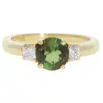 Vintage Tiffany & Co. Tourmaline and Diamond Ring in Yellow Gold