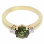 Vintage Tiffany & Co. Tourmaline and Diamond Ring in Yellow Gold