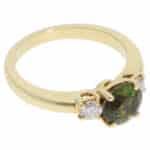 Vintage Tiffany & Co. Tourmaline and Diamond Ring in Yellow Gold