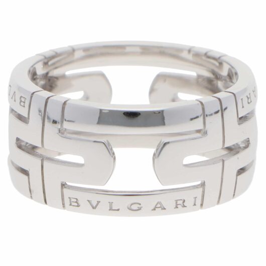 Vintage Bulgari Parentesi Openwork Ring in White Gold